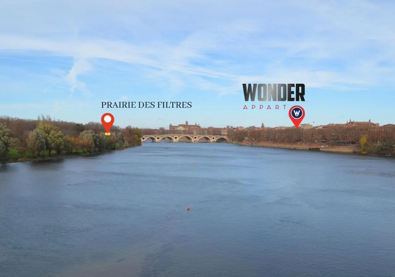 404 - Wonder Appart - Vue Garonne - Toulouse Apartamento